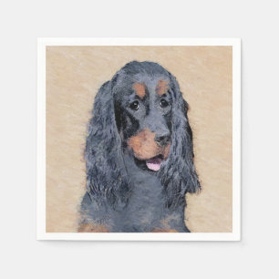 Guardanapo De Papel Pintura de Gordon Setter - Arte de Cachorro Origin