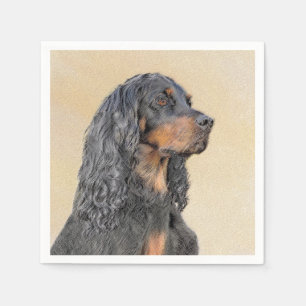 Guardanapo De Papel Pintura de Gordon Setter - Arte de Cachorro Origin