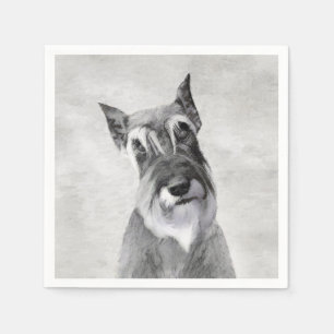 Guardanapo De Papel Pintura de Schnauzer (Giant) - Arte Canina