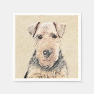 Guardanapo De Papel Pintura de Welsh Terrier - Arte de Cachorro Origin