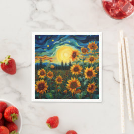 Guardanapo De Papel Pintura Girassóis de Van Gogh