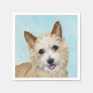 Guardanapo De Papel Pintura Portuguesa do Podengo Pequeno - Arte Origi