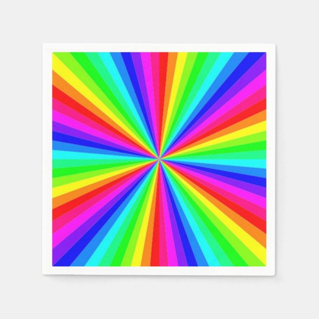 GUARDANAPO DE PAPEL PINWHEEL RAINBOW (Frente)