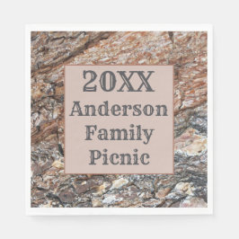 Guardanapo De Papel Piquenique da Família Reunião Anual do Latido de Á