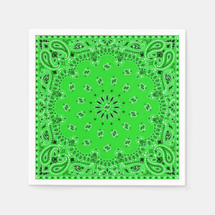 Guardanapo De Papel Piquenique verde do CHURRASCO do lenço do Bandana