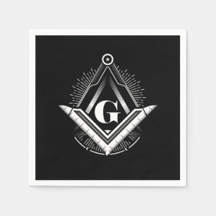 Guardanapo De Papel Pirâmide de Triângulo de Conspiração Illuminati Ma