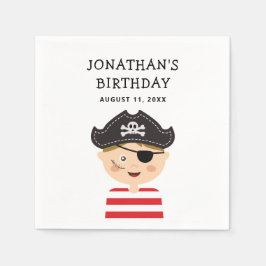 Guardanapo De Papel Pirate Boy Birthday | Kids Adventure Party