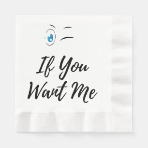 Guardanapo De Papel Piscar se você quer eu funny masculino