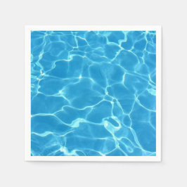 Guardanapo De Papel Piscina Azul de Nadação Azul Água Aquática