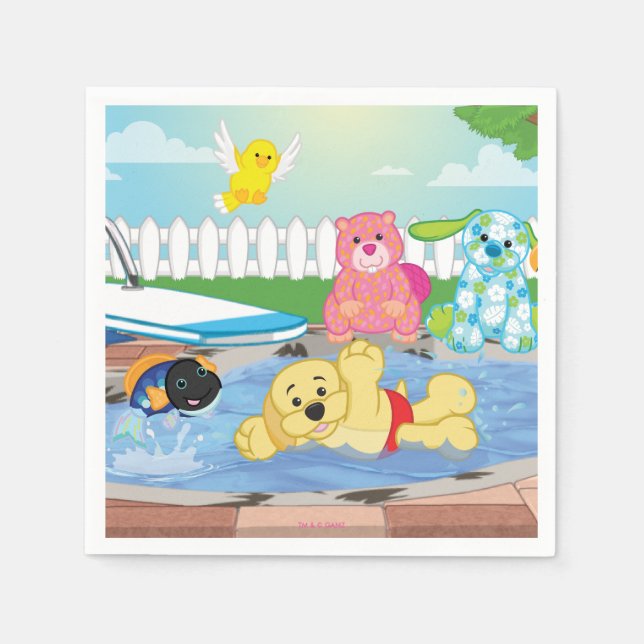 Guardanapo De Papel Piscina de Sensação de Verão (Frente)