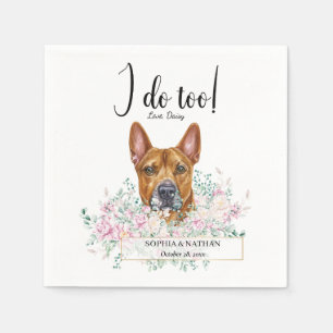Guardanapo De Papel Pit Bull Cachorro Casamento Cocktail Napkins