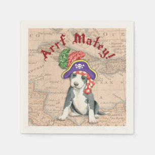 Guardanapo De Papel Pit Bull Terrier Pirate