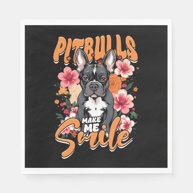 Guardanapo De Papel Pitbull Pitbulls (Frente)