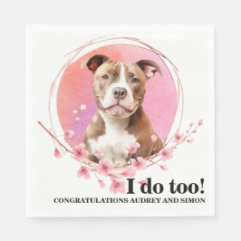 Guardanapo De Papel Pitbull Wedding Napkins Com Cães Foto