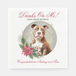 Guardanapo De Papel Pitbull Wedding Napkins Com Cães Foto
