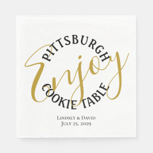 Guardanapo De Papel Pittsburgh Cookie Mesa Favor Bag