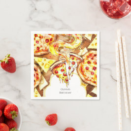 Guardanapo De Papel Pizza de Festa Simples