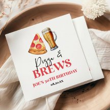 Pizza e cerveja de cerveja Festa de aniversário