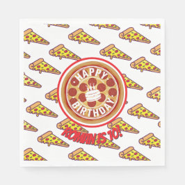 Guardanapo De Papel Pizza Party Birthday Decor | Fun Pizza Slice Theme