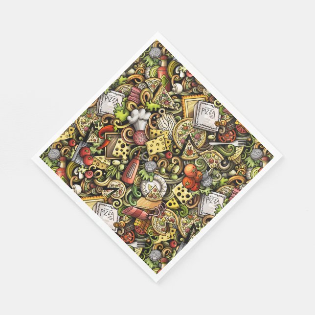 Guardanapo De Papel Pizza Party Napkins (Quina)
