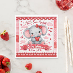 Guardanapo De Papel Placa de Boas-Vindas para Chá de Bebê do Elefante