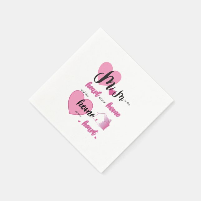 Guardanapo De Papel Placa de caixa de madeira para casa da mamãe (Canto)