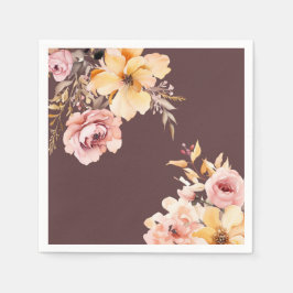 Guardanapo De Papel Placa de chá de fraldas de menina cor-de-rosa embe