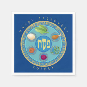 Guardanapo De Papel Placa Pesach Kosher do Passover