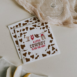 Guardanapo De Papel Placas de Chá de fraldas Rodeo Ocidental