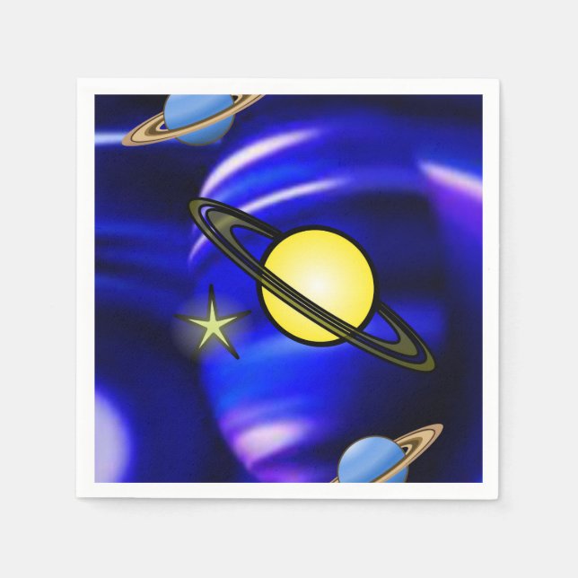 Guardanapo De Papel Planetas Napkins (Frente)