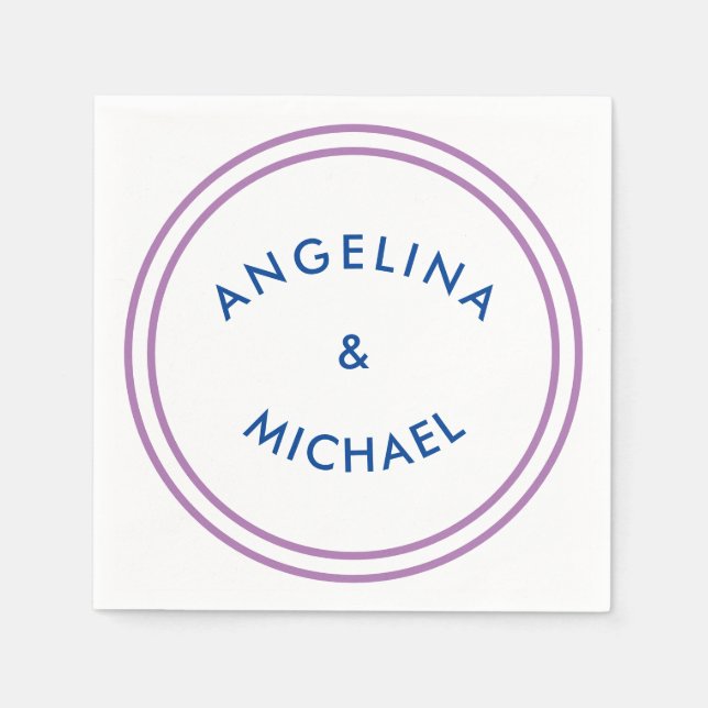 Guardanapo De Papel Planilha moderna minimalista única (Frente)