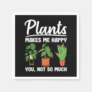 Guardanapo De Papel Plantas Me Faz Feliz Não Tanto Gardening Gi