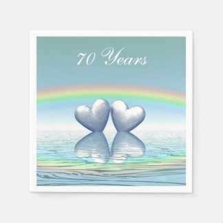 Guardanapo De Papel Platinum Hearts do 70