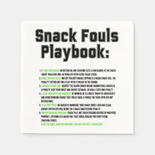Guardanapo De Papel Playbook Snack Fouls