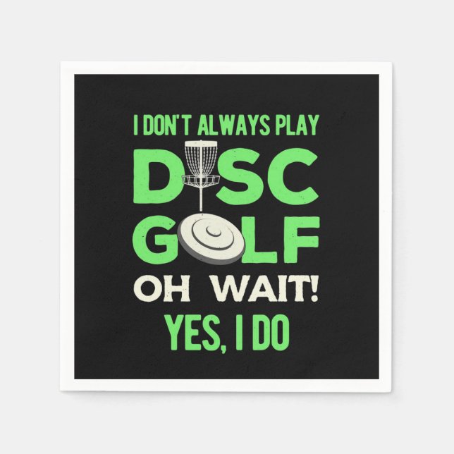 Guardanapo De Papel Player de Golfe de Disco | Eu Nem Sempre Toco Golf (Frente)