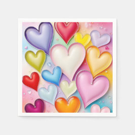 Guardanapo De Papel Playful Hearts