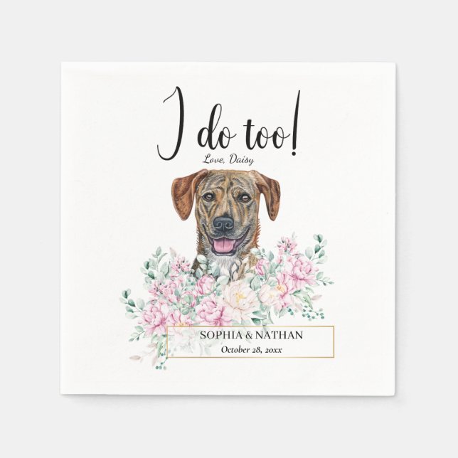Guardanapo De Papel Plott Hound Dog Wedktail Napkins (Frente)