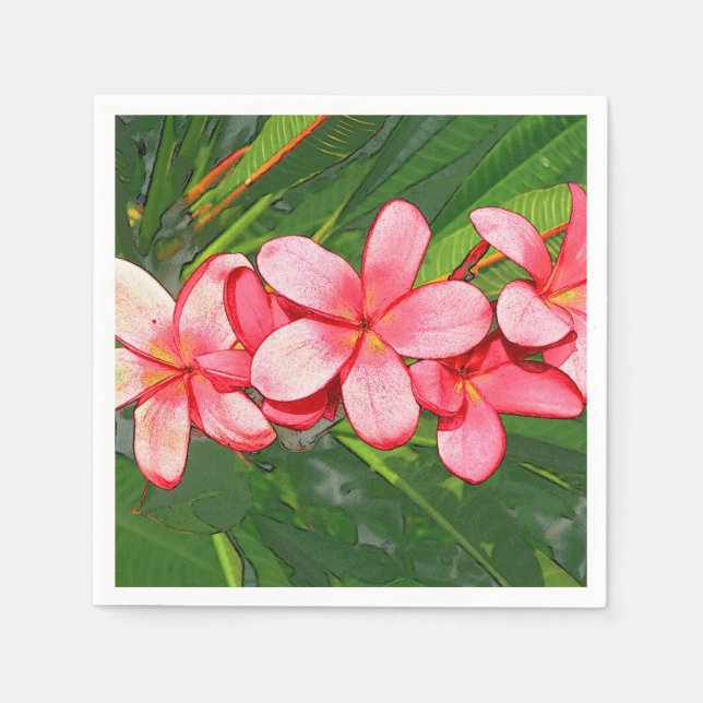 Guardanapo De Papel Plumérias (Frente)