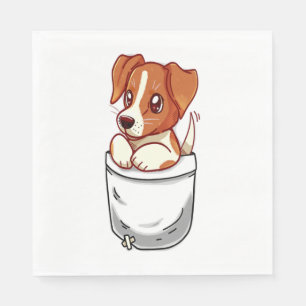 Guardanapo De Papel Pocket Cute Jack Russell Terrier