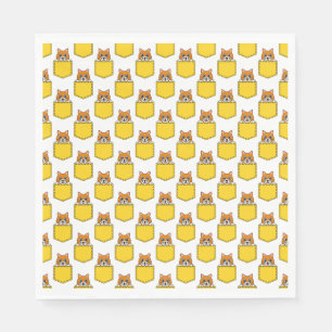 Guardanapo De Papel Pocket Pet Cat Patterno