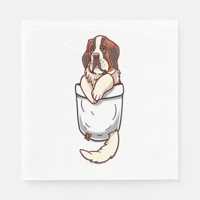 Guardanapo De Papel Pocket Rua Bernard Puppy (Frente)