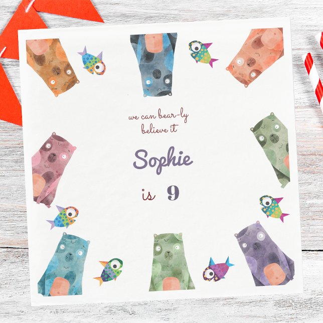 Guardanapo De Papel podemos acreditar que é o aniversário do Teddy (Criador carregado)