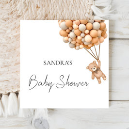 Guardanapo De Papel Podemos Ampliar Serviços De Balões De Ursinho De E