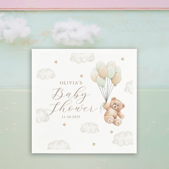 Guardanapo De Papel Podemos Esperar Chá de fraldas Neutro De Gênero (Criador carregado)