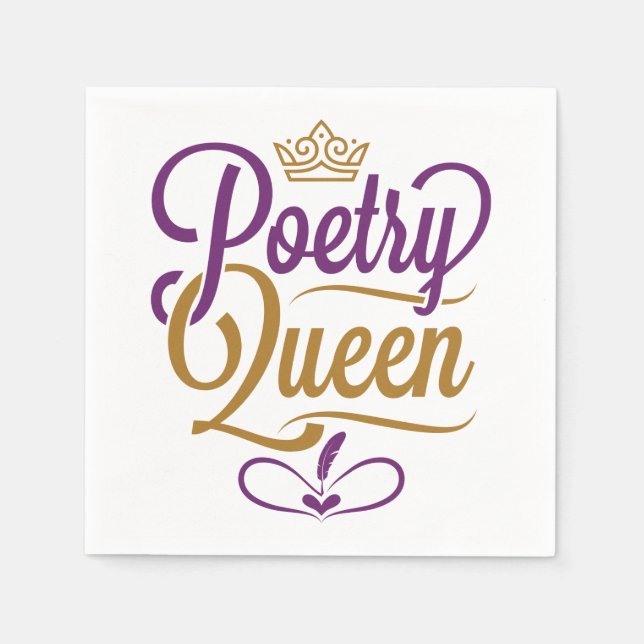Guardanapo De Papel Poesia Queen (Frente)