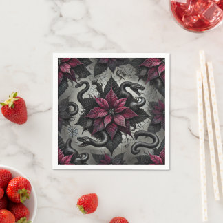 Guardanapo De Papel Poinsettia Blooms, venenosa testemunha, Découpage