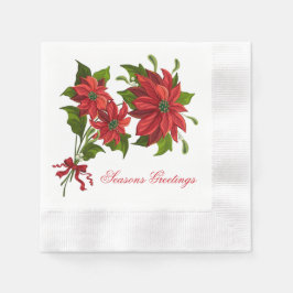 Guardanapo De Papel Poinsettia Cocktail
