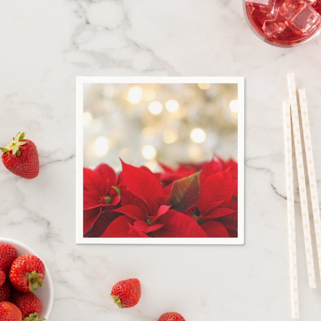 Guardanapo De Papel Poinsettia de Natal (Insitu)
