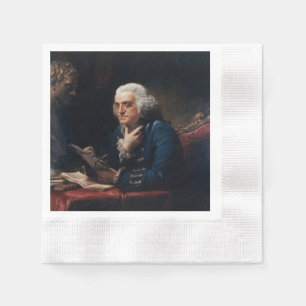 Guardanapo De Papel Polegar Retrato, Benjamin Franklin Pai Fundador