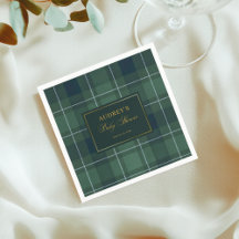 Polo Xadrez Escocês Verde Escuro Vintage Chá de Be